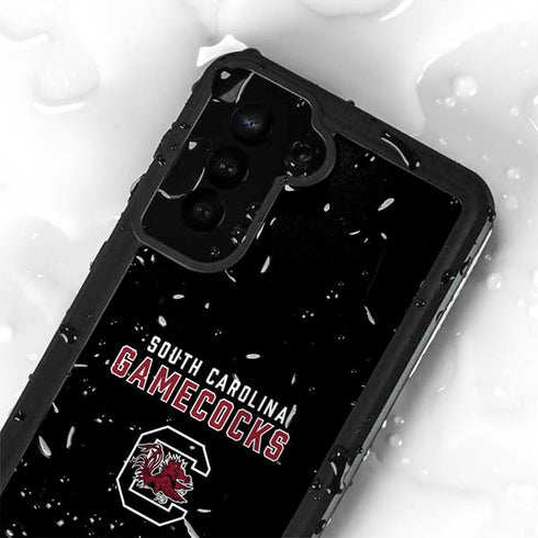 University of South Carolina Gamecocks Black Galaxy S24 Plus Waterproof Case